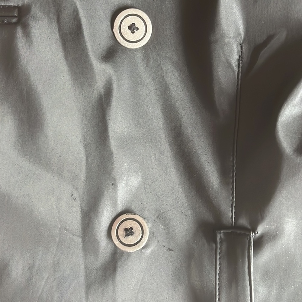 CoolWear Rainwear Double-breasted Trench with self-tie belt in polyester Small - Picture 10 of 11